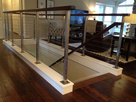 in-line custom handrail & metal fabrications|custom cable railing.